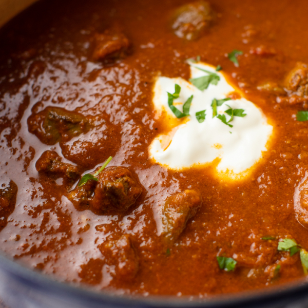 warming venison casserole / curry